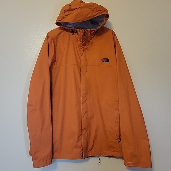 The North Face Windbreaker Adult XXL Dark Orange Full Zip Dry Vent Jacket Pocket - Picture 2 of 15